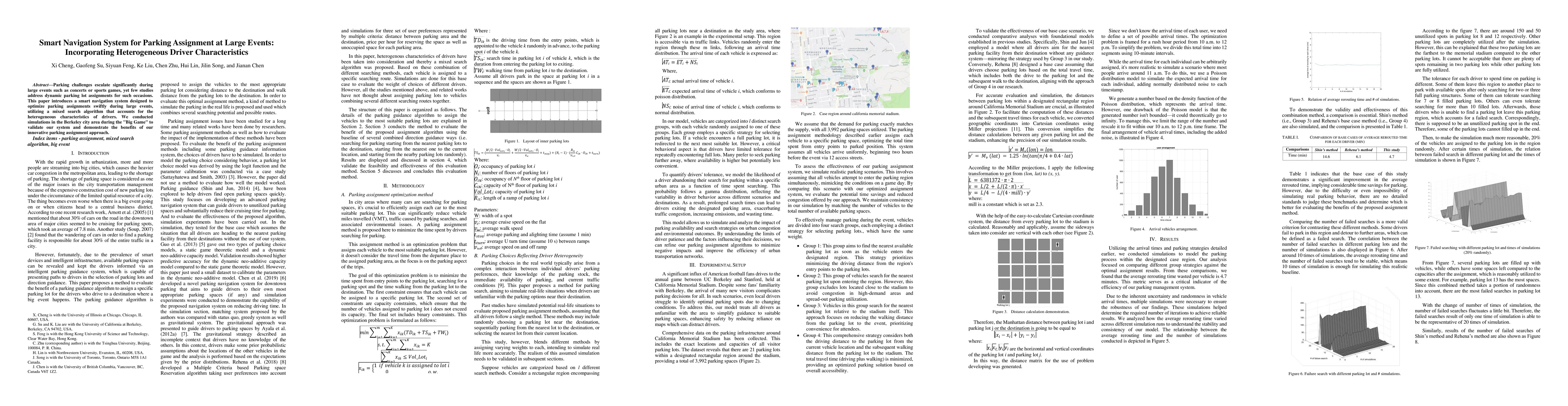 Thumbnail for Smart Navigation System for Parking Assignment at Large Events:
  Incorporating Heterogeneous Driver Characteristics