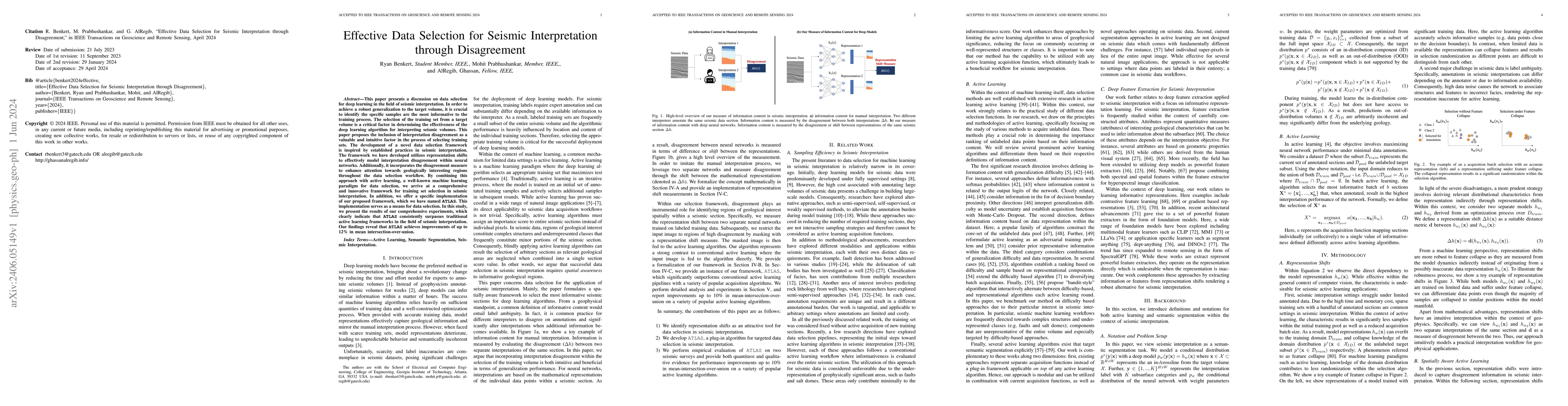 Thumbnail for Effective Data Selection for Seismic Interpretation through Disagreement
