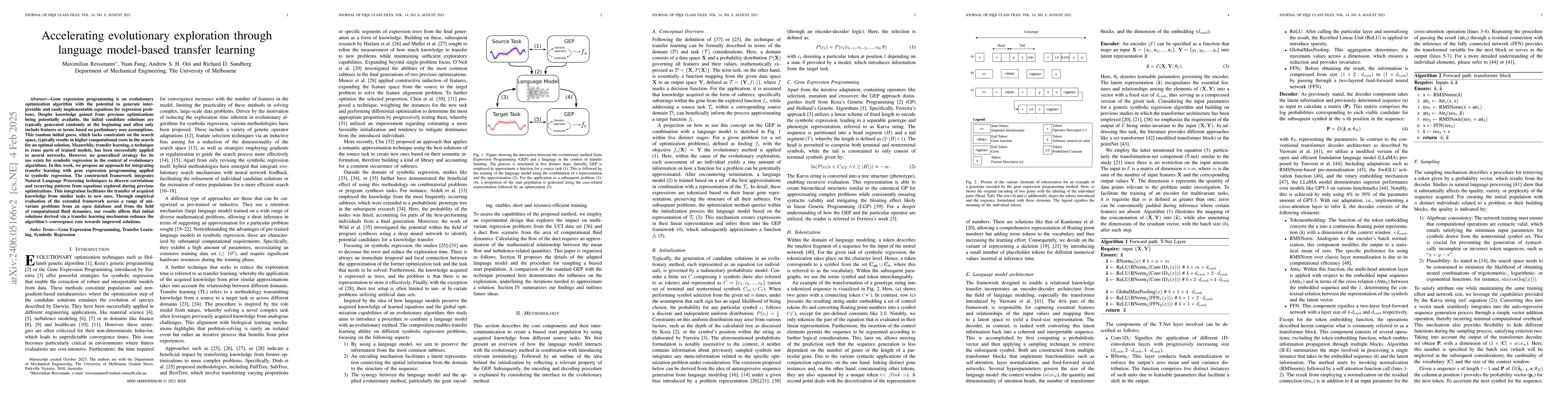 Thumbnail for Accelerating evolutionary exploration through language model-based
  transfer learning