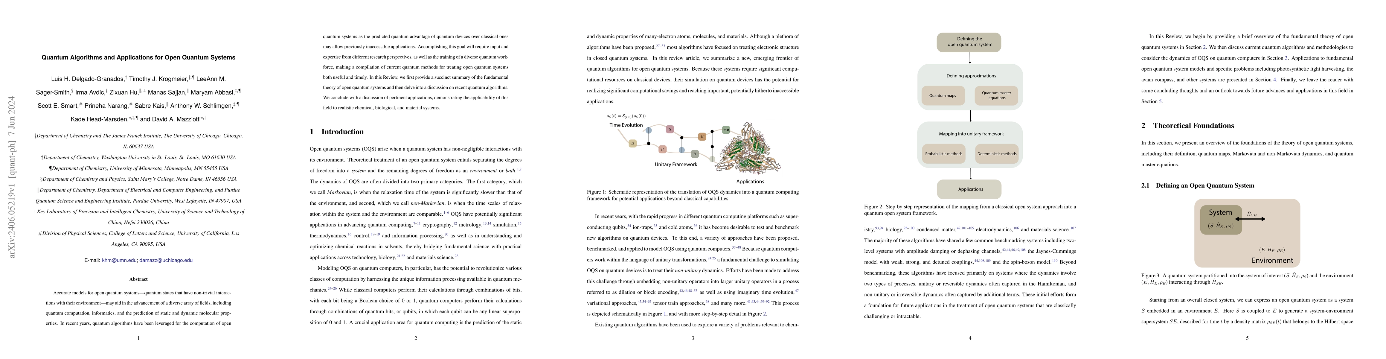 Thumbnail for Quantum Algorithms and Applications for Open Quantum Systems