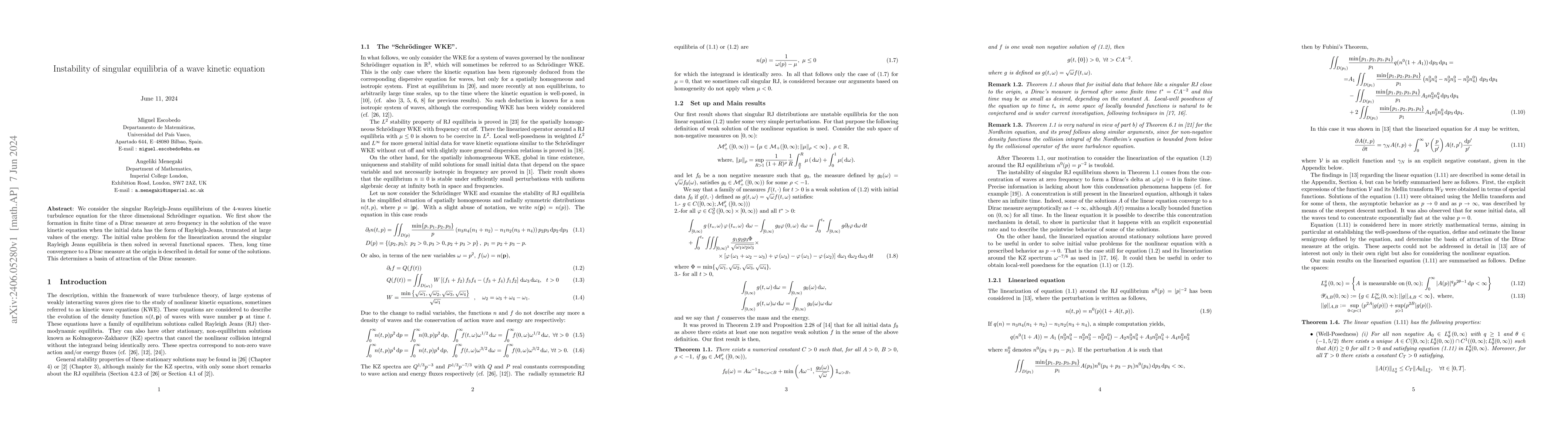 Thumbnail for Instability of singular equilibria of a wave kinetic equation