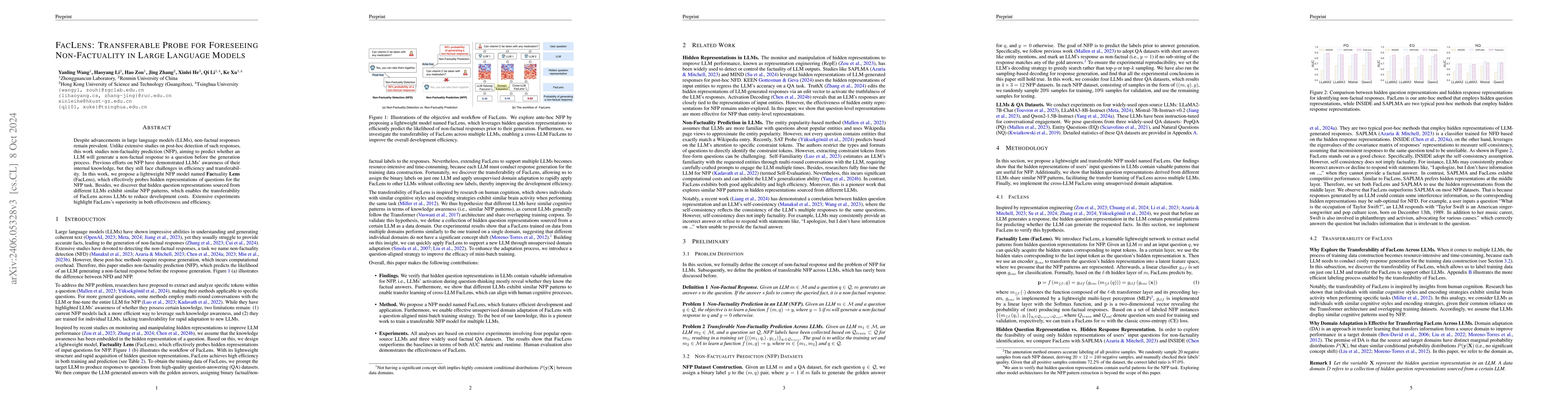 Thumbnail for Hidden Question Representations Tell Non-Factuality Within and Across
  Large Language Models