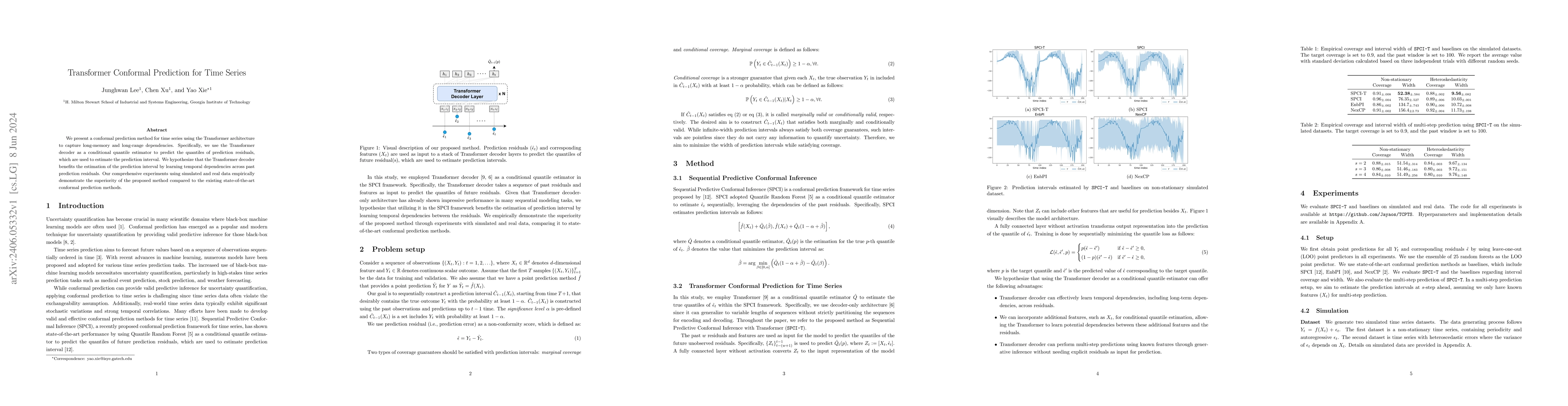 Thumbnail for Transformer Conformal Prediction for Time Series