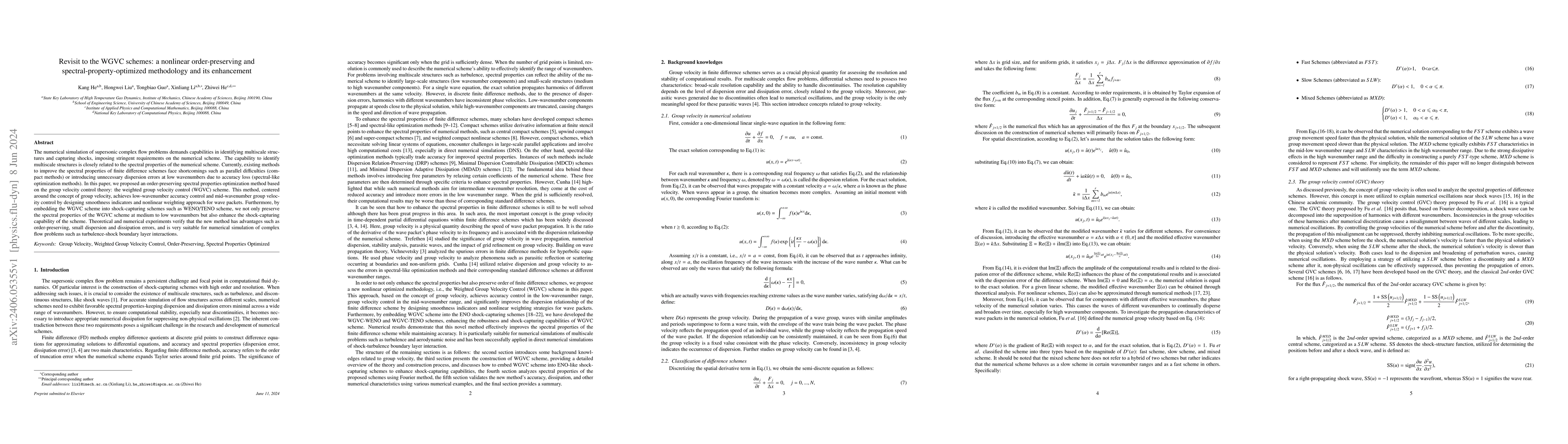 Thumbnail for Revisit to the WGVC schemes: a nonlinear order-preserving and
  spectral-property-optimized methodology and its enhancement