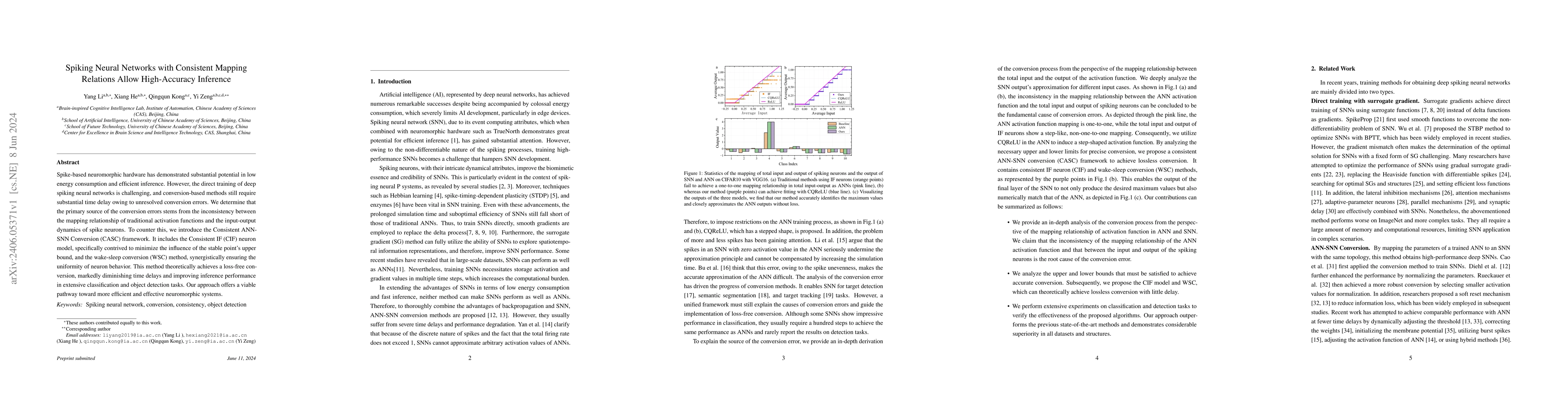 Thumbnail for Spiking Neural Networks with Consistent Mapping Relations Allow
  High-Accuracy Inference