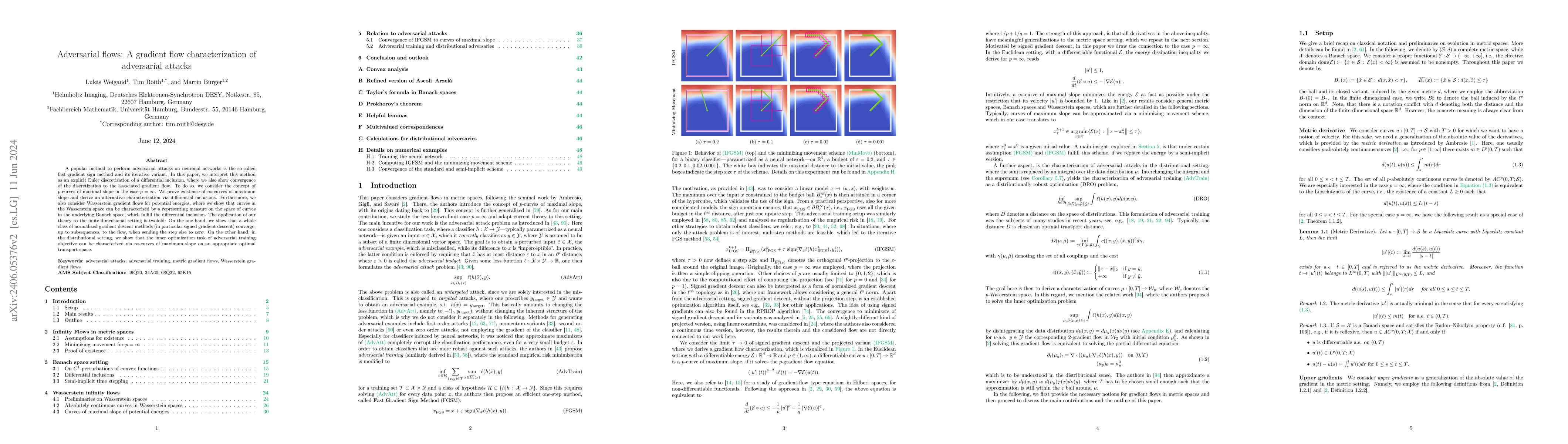 Thumbnail for Adversarial flows: A gradient flow characterization of adversarial
  attacks