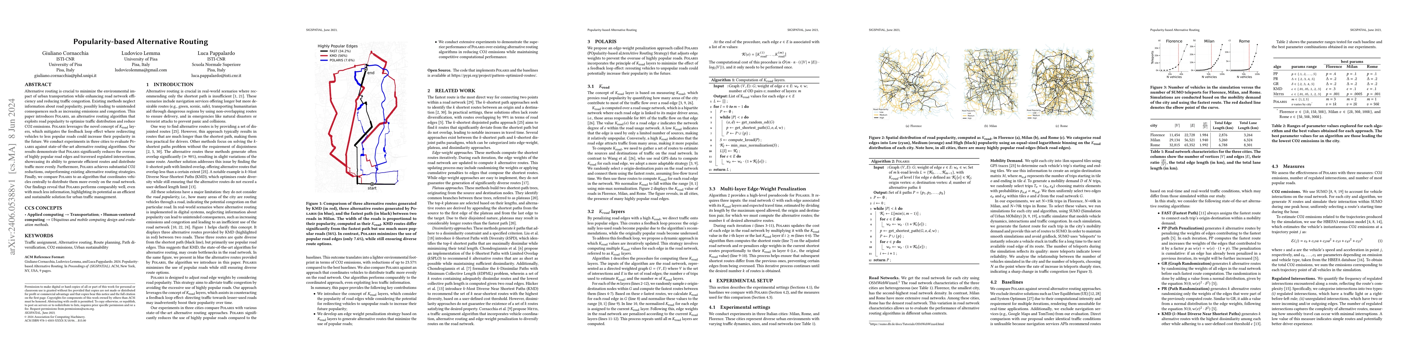 Thumbnail for Popularity-based Alternative Routing
