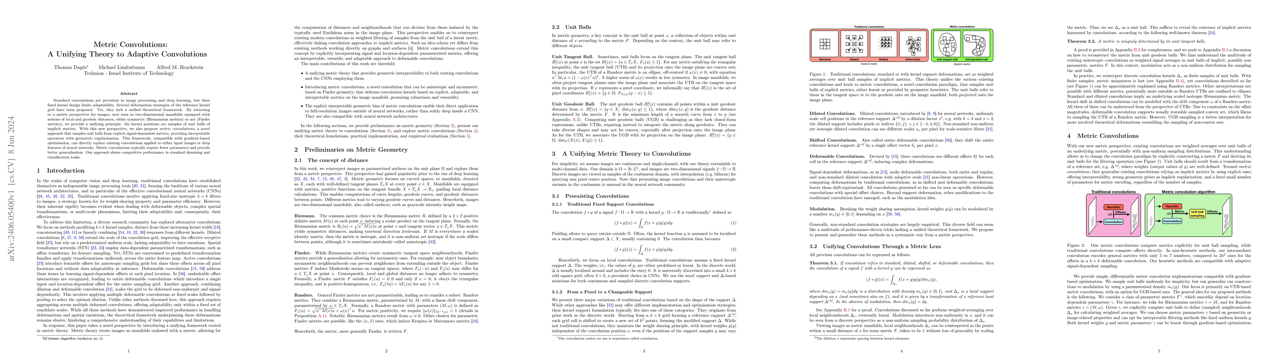 Thumbnail for Metric Convolutions: A Unifying Theory to Adaptive Convolutions
