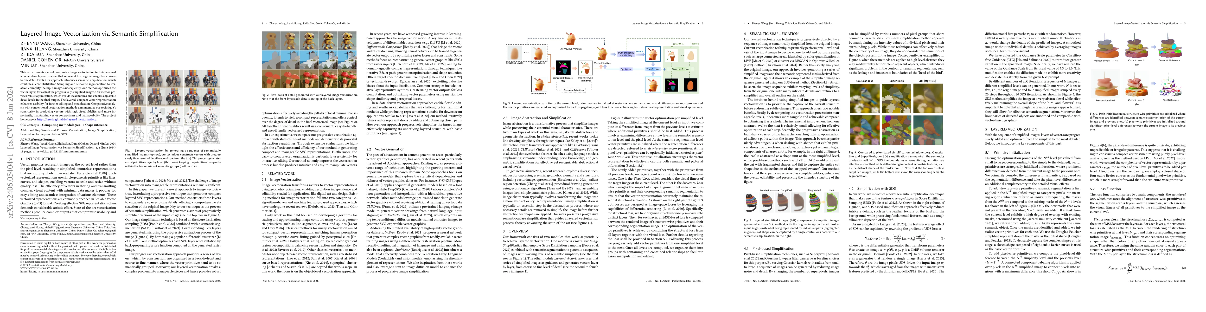 Thumbnail for Layered Image Vectorization via Semantic Simplification