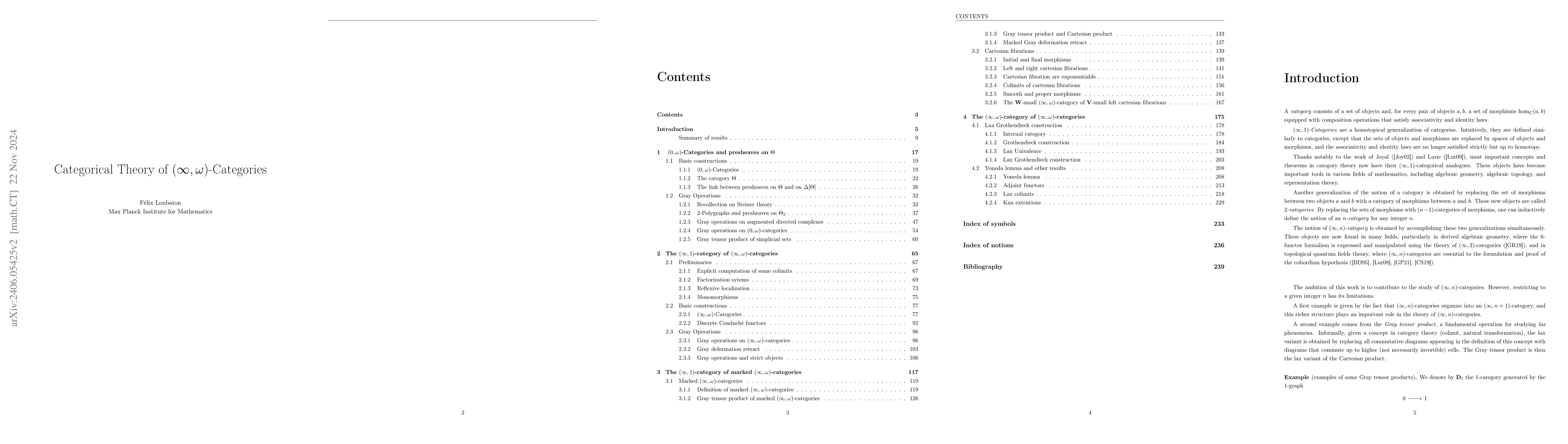 Thumbnail for Categorical Theory of $(\infty,\omega)$-Categories