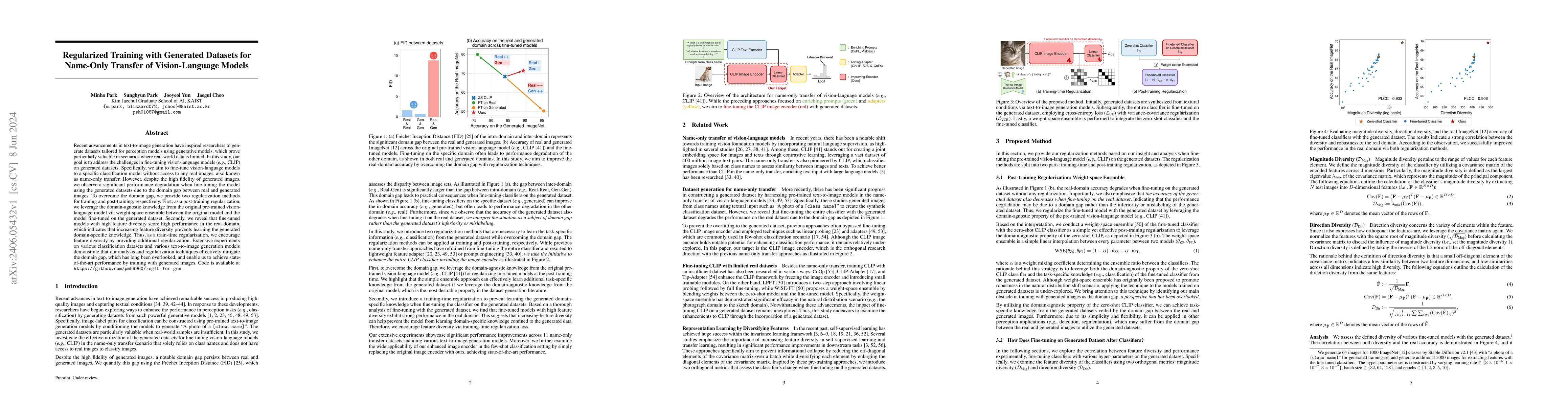 Thumbnail for Regularized Training with Generated Datasets for Name-Only Transfer of
  Vision-Language Models