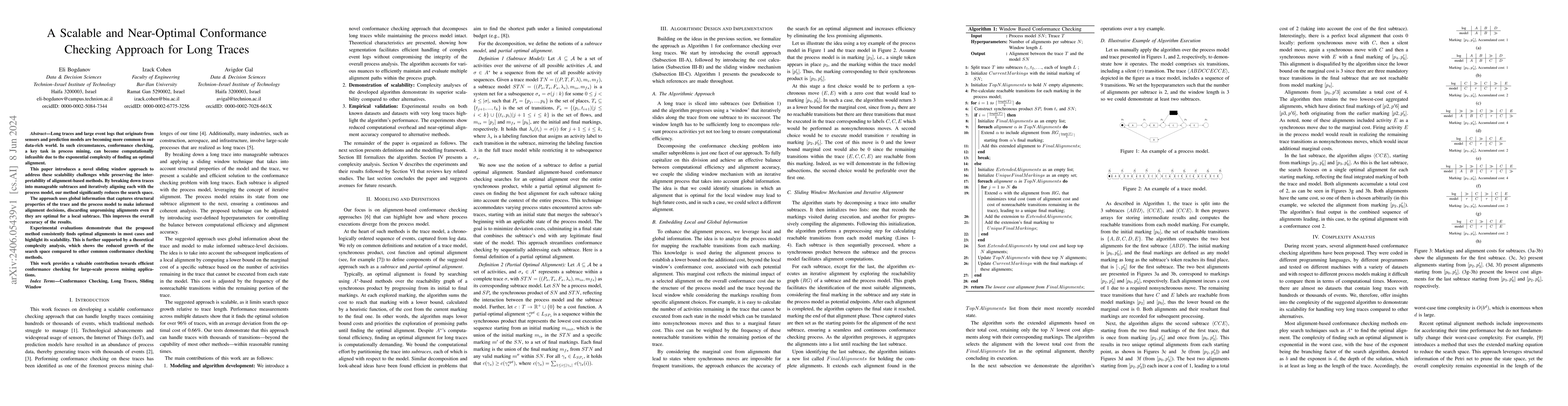 Thumbnail for A Scalable and Near-Optimal Conformance Checking Approach for Long
  Traces