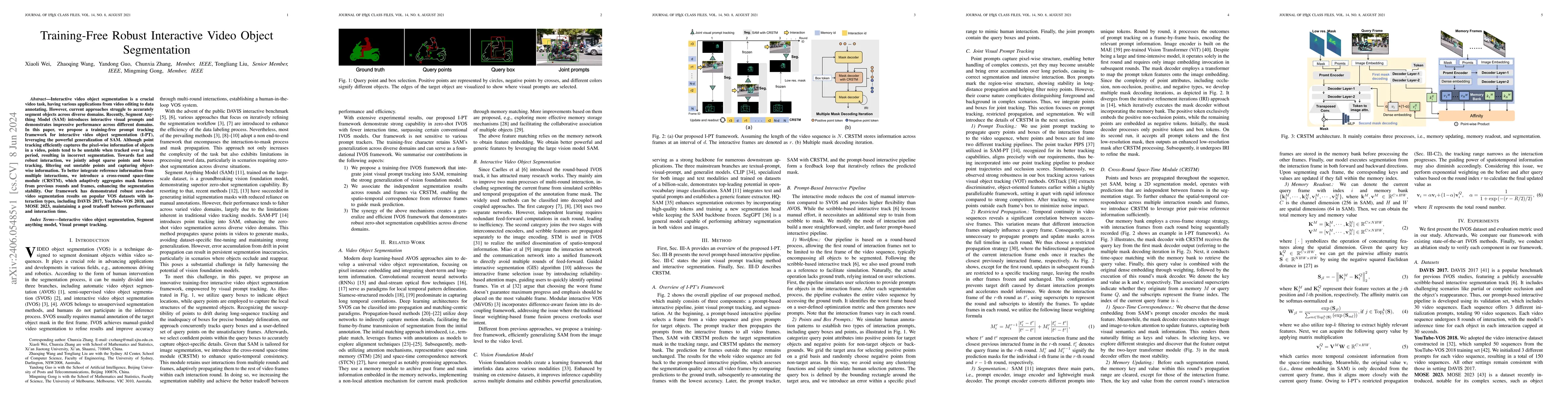 Thumbnail for Training-Free Robust Interactive Video Object Segmentation