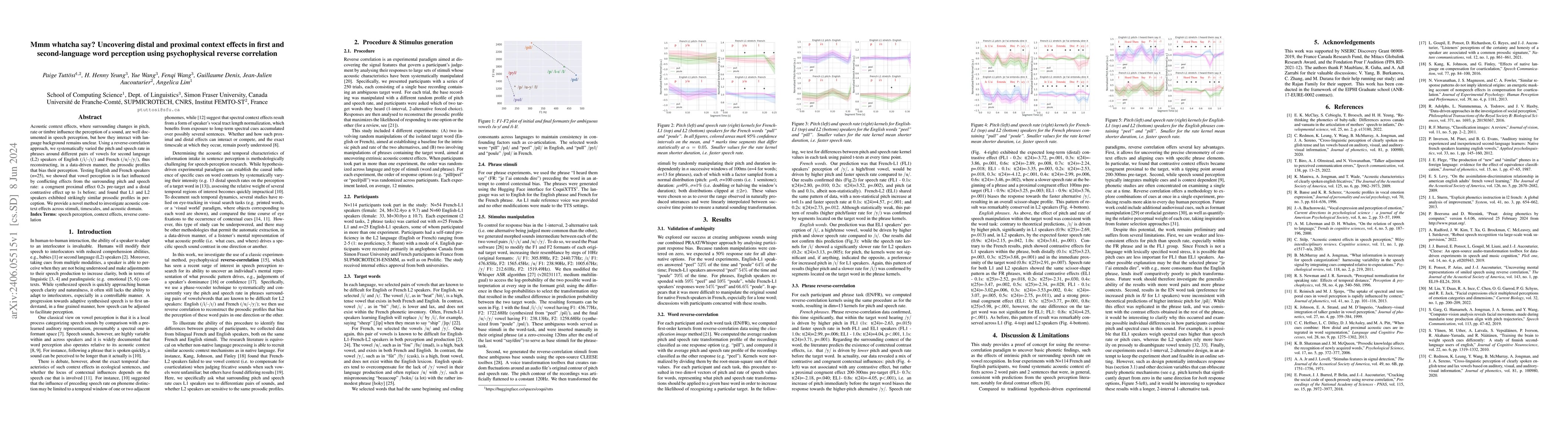 Thumbnail for Mmm whatcha say? Uncovering distal and proximal context effects in first
  and second-language word perception using psychophysical reverse correlation