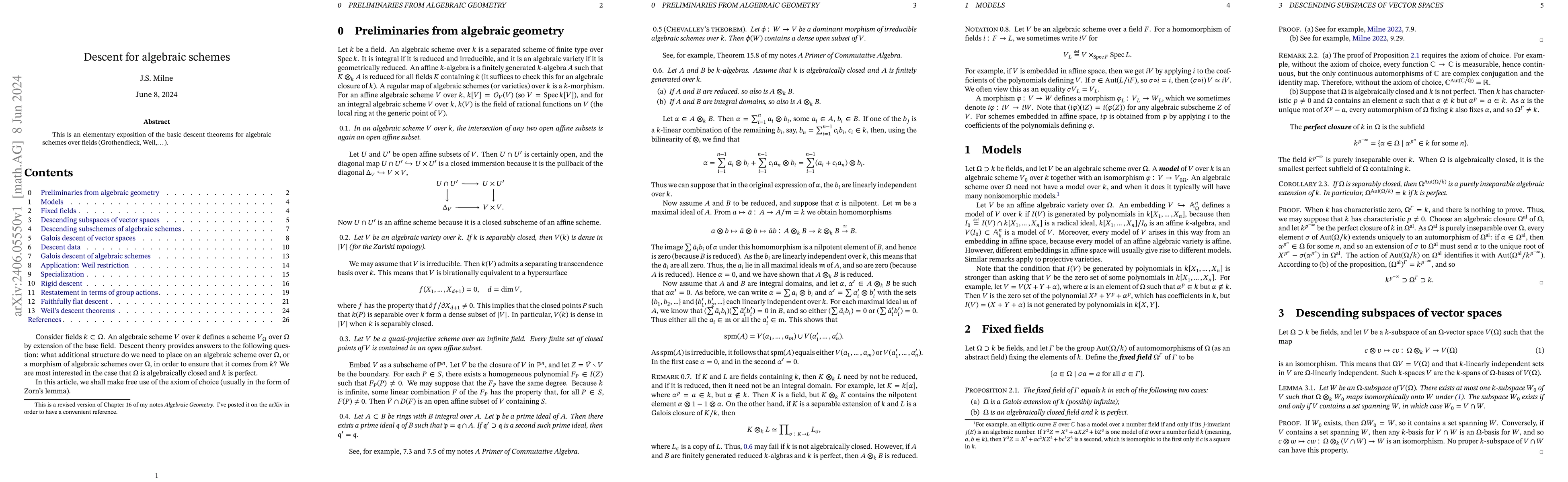 Thumbnail for Descent for Algebraic Schemes
