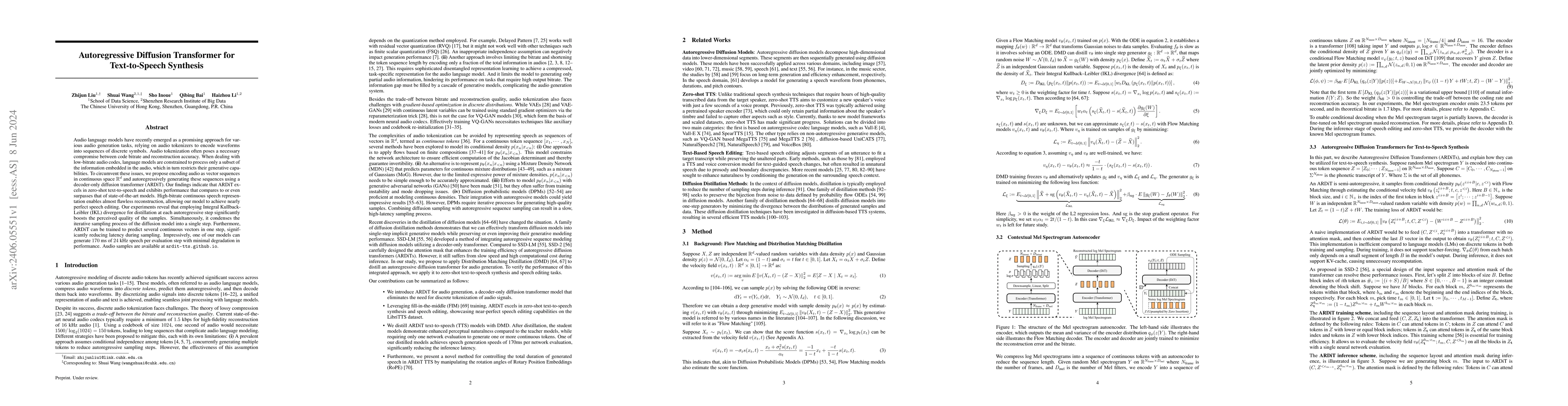 Thumbnail for Autoregressive Diffusion Transformer for Text-to-Speech Synthesis