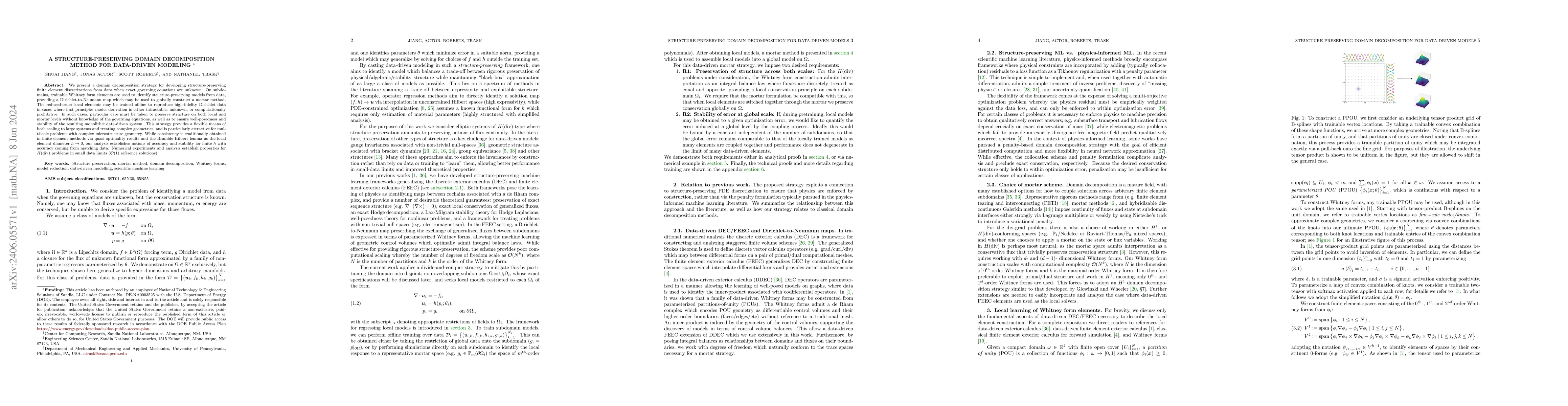 Thumbnail for A Structure-Preserving Domain Decomposition Method for Data-Driven
  Modeling