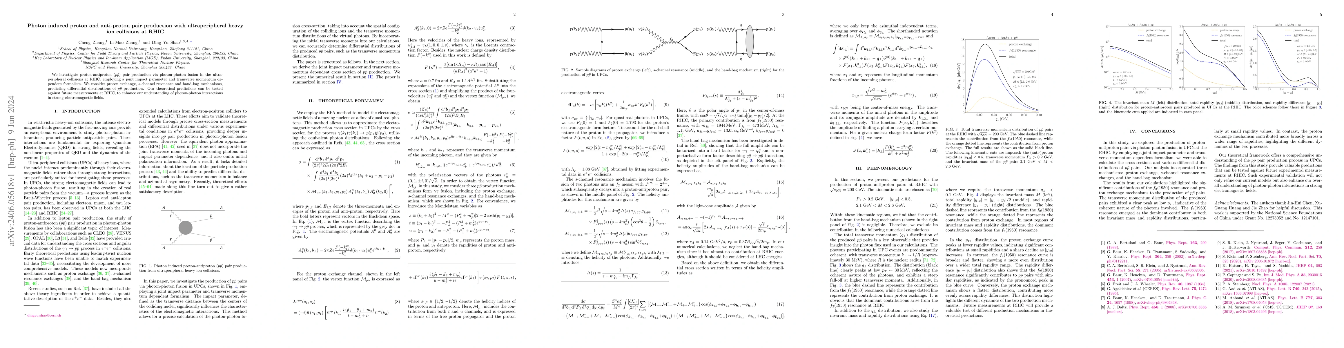 Thumbnail for Photon induced proton and anti-proton pair production with
  ultraperipheral heavy ion collisions at RHIC
