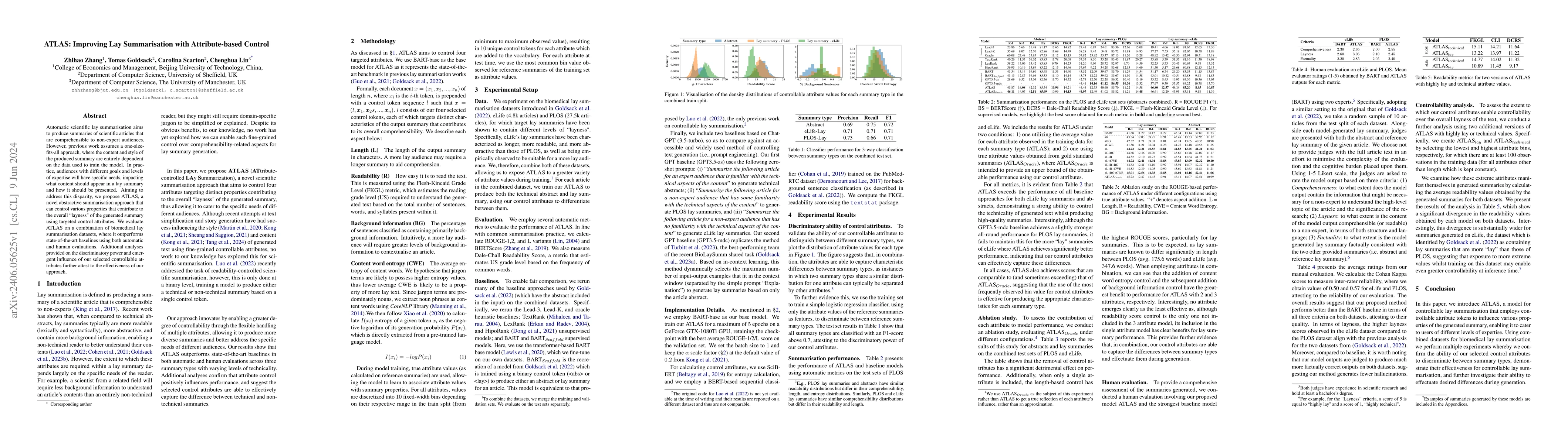 Thumbnail for ATLAS: Improving Lay Summarisation with Attribute-based Control