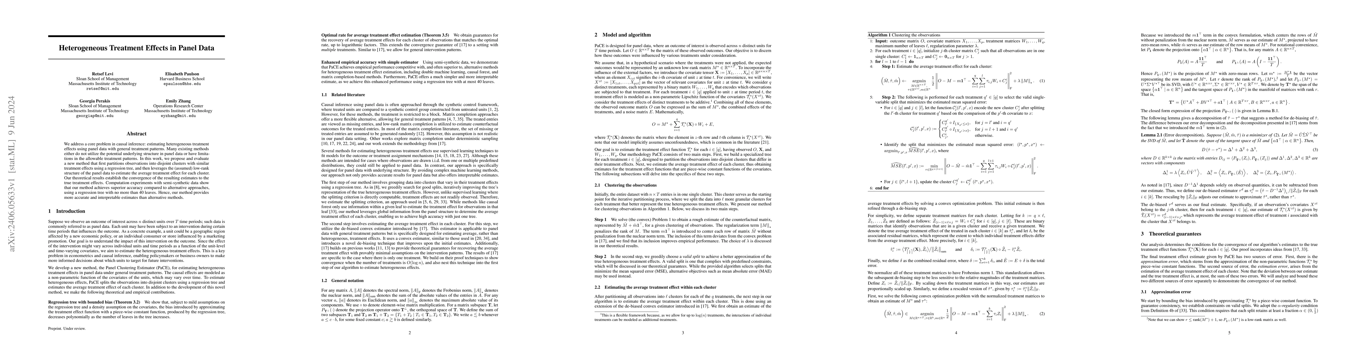 Thumbnail for Heterogeneous Treatment Effects in Panel Data