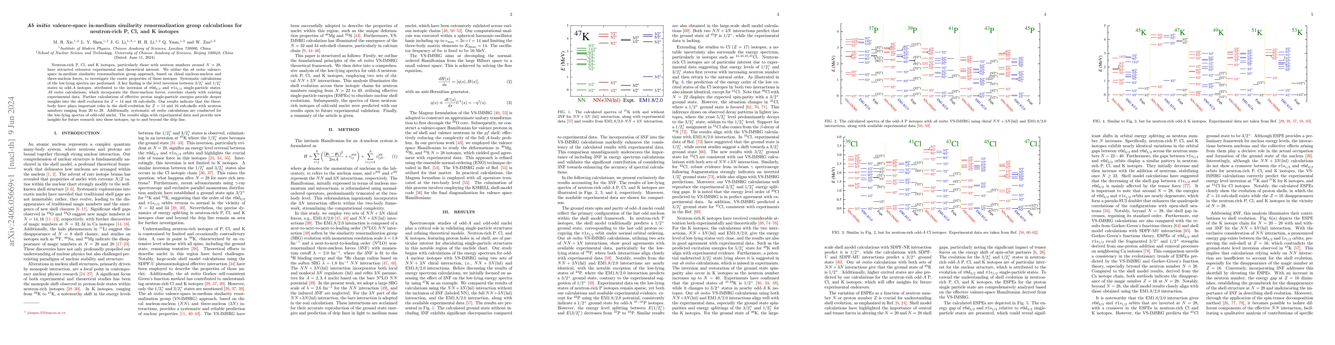 Thumbnail for Ab initio valence-space in-medium similarity renormalization group
  calculations for neutron-rich P, Cl, and K isotopes