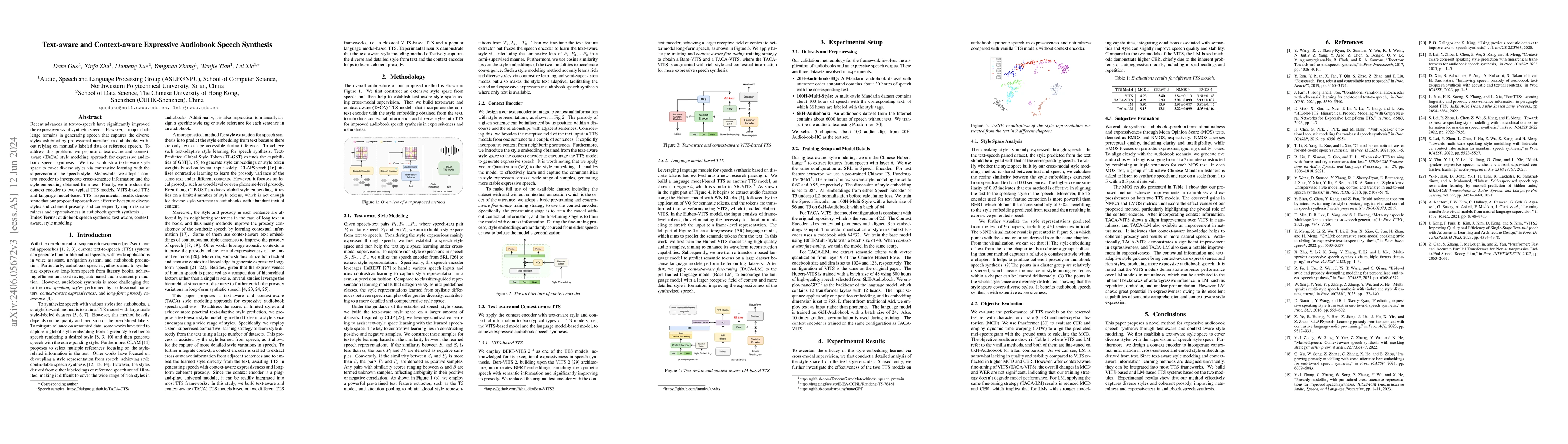 Thumbnail for Text-aware and Context-aware Expressive Audiobook Speech Synthesis