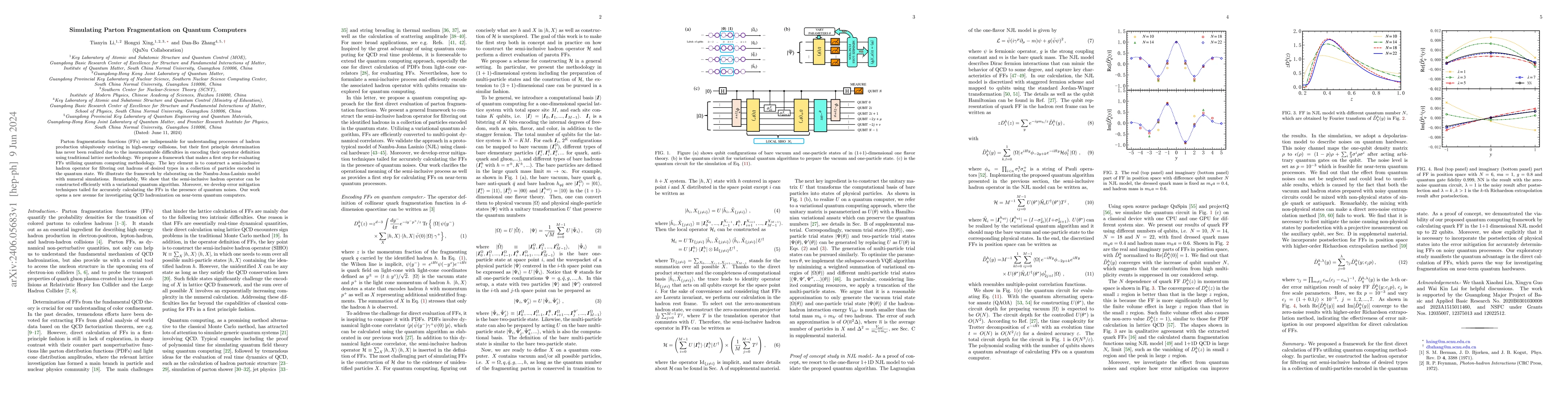 Thumbnail for Simulating Parton Fragmentation on Quantum Computers