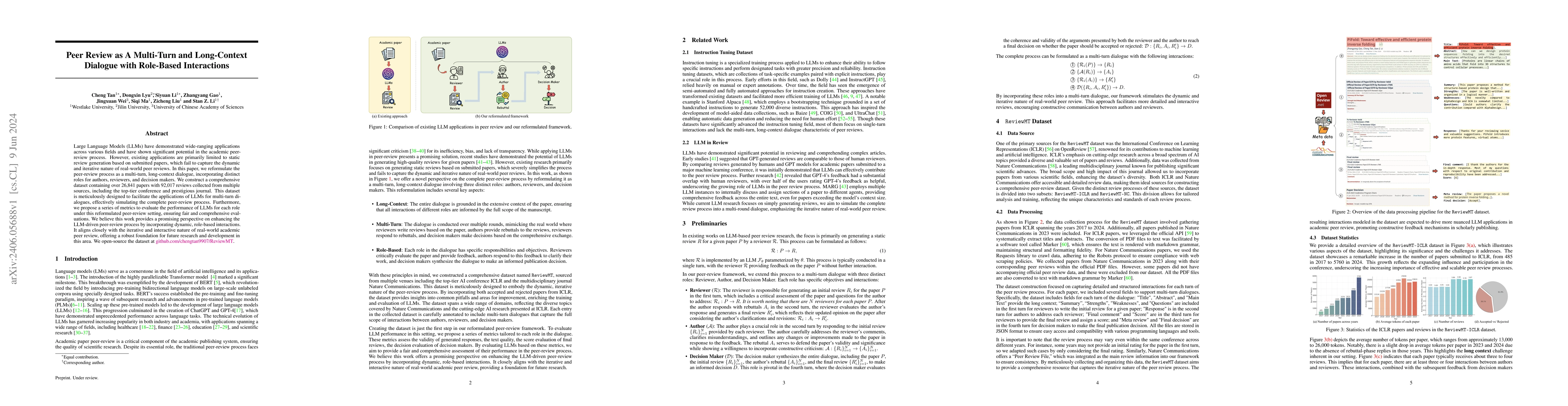 Thumbnail for Peer Review as A Multi-Turn and Long-Context Dialogue with Role-Based
  Interactions