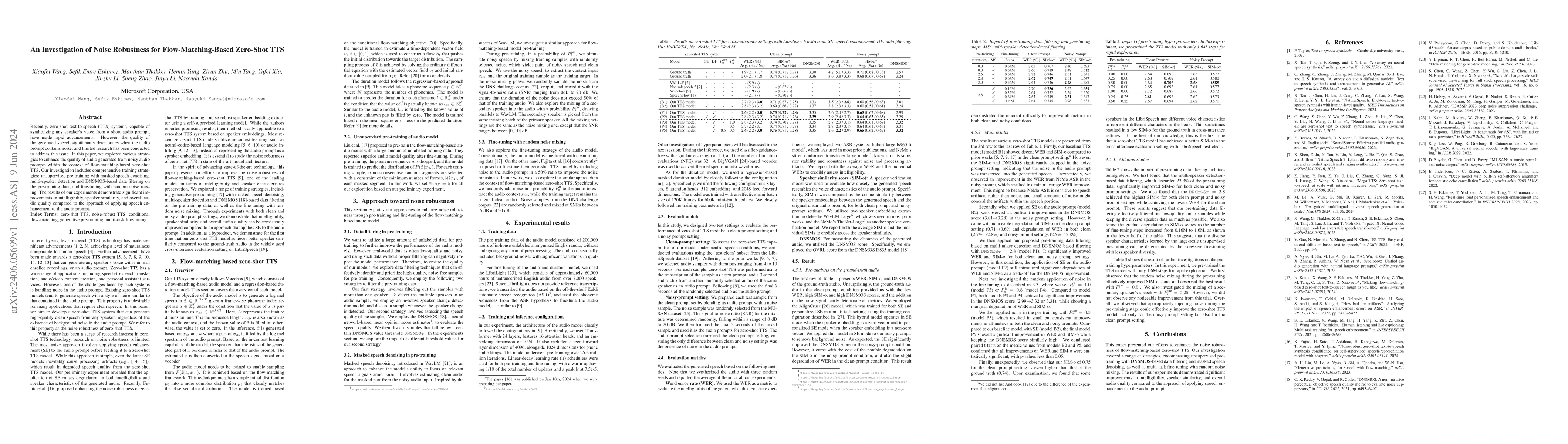 Thumbnail for An Investigation of Noise Robustness for Flow-Matching-Based Zero-Shot
  TTS