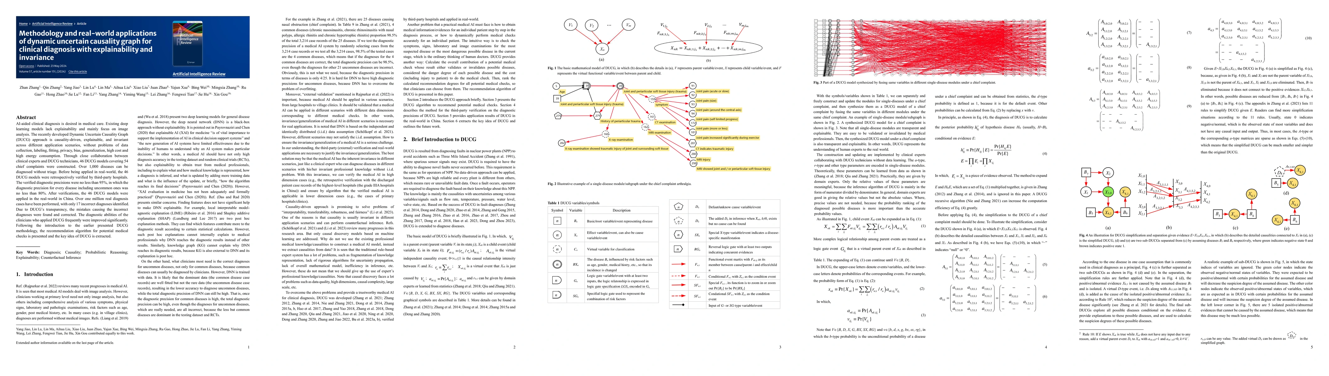 Thumbnail for Methodology and Real-World Applications of Dynamic Uncertain Causality
  Graph for Clinical Diagnosis with Explainability and Invariance