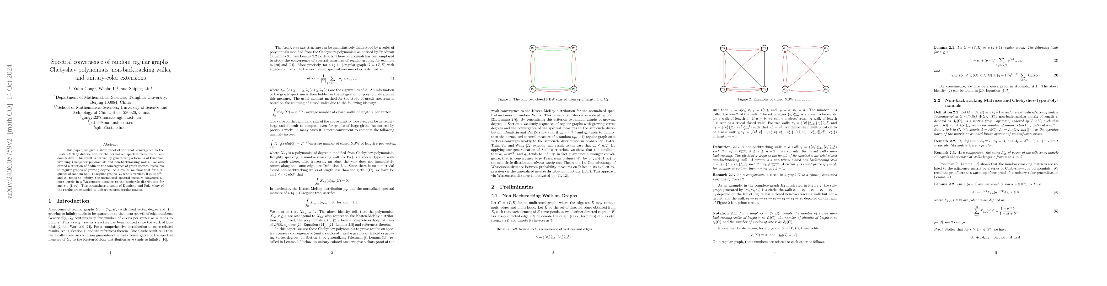 Thumbnail for Chebyshev Moment Method for Regular Graphs I: Kesten-McKay and
  Semicircle distributions