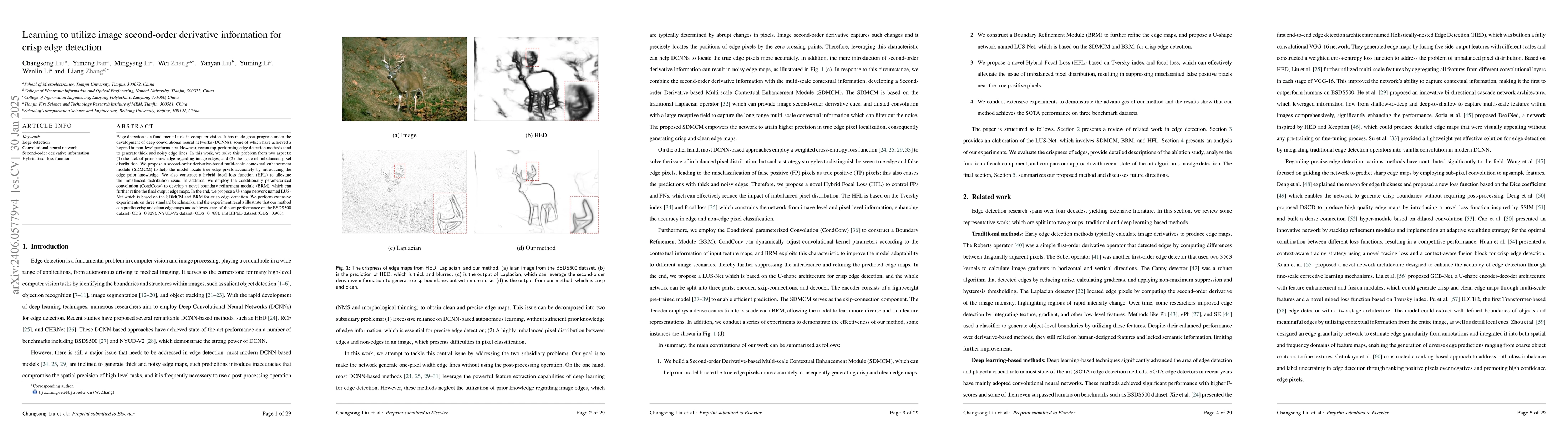 Thumbnail for Learning to utilize image second-order derivative information for crisp
  edge detection