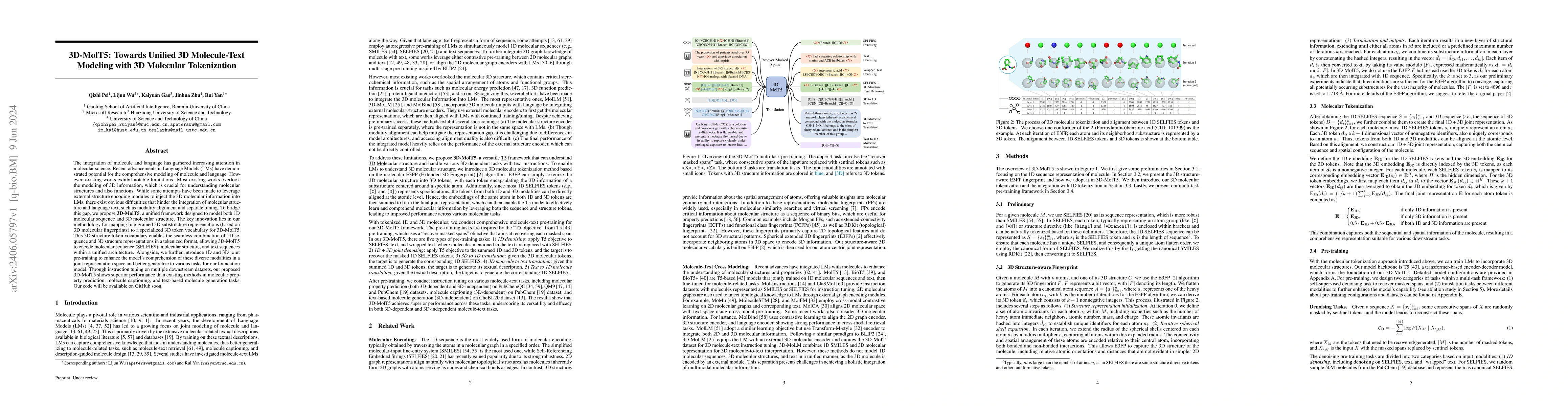 Thumbnail for 3D-MolT5: Towards Unified 3D Molecule-Text Modeling with 3D Molecular
  Tokenization