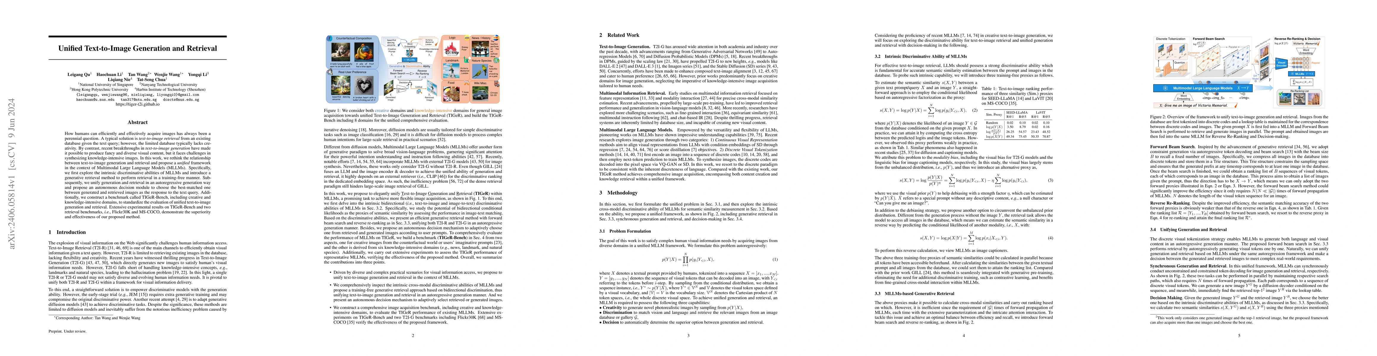 Thumbnail for Unified Text-to-Image Generation and Retrieval