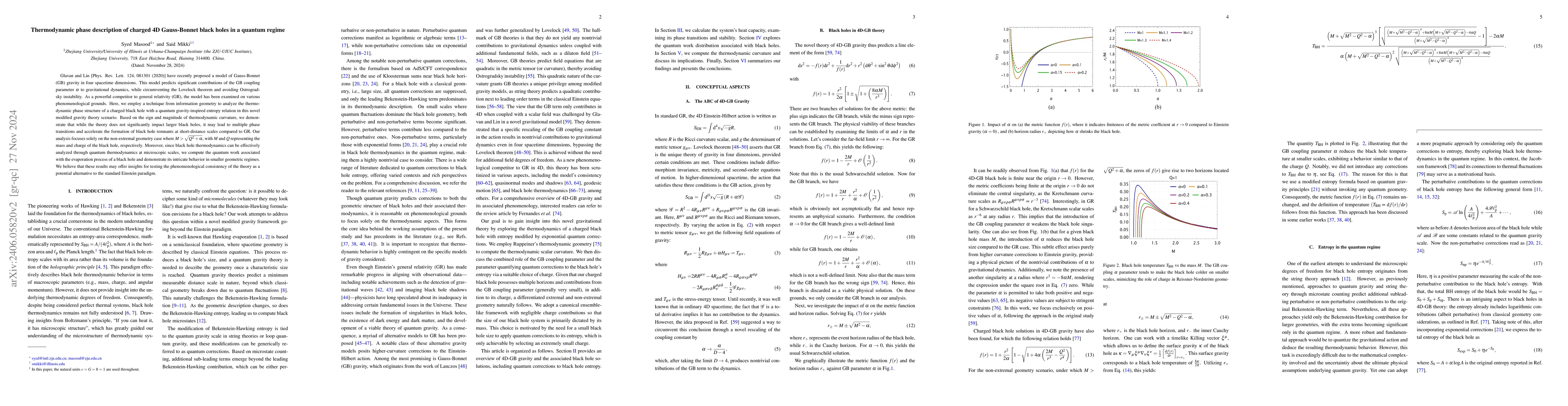 Thumbnail for An information geometric probe for charged black holes in 4D
  Einstein-Gauss-Bonnet gravity