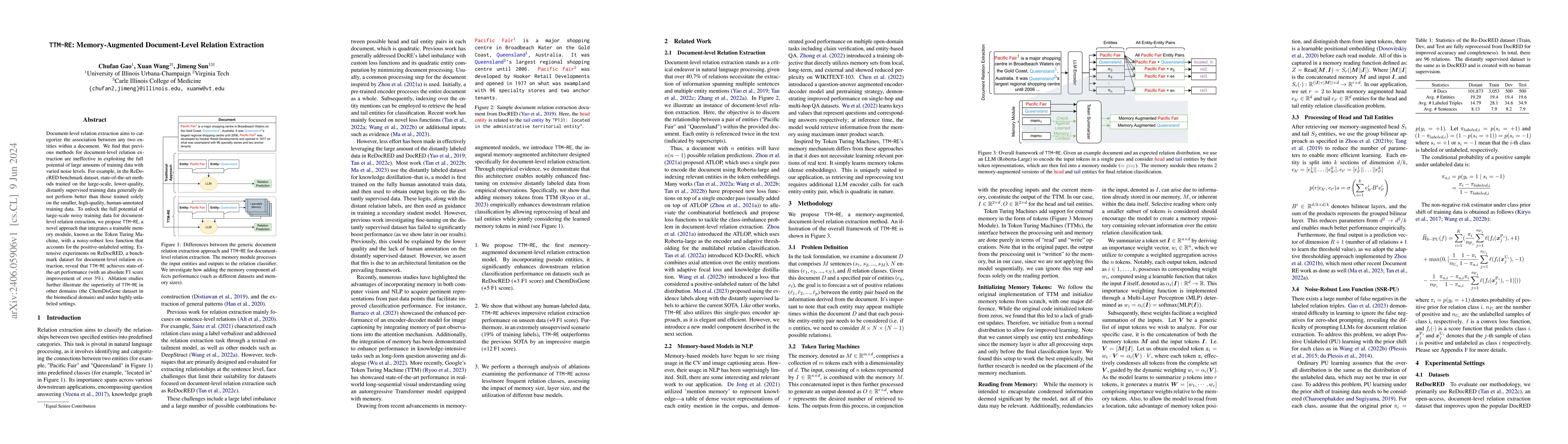Thumbnail for TTM-RE: Memory-Augmented Document-Level Relation Extraction