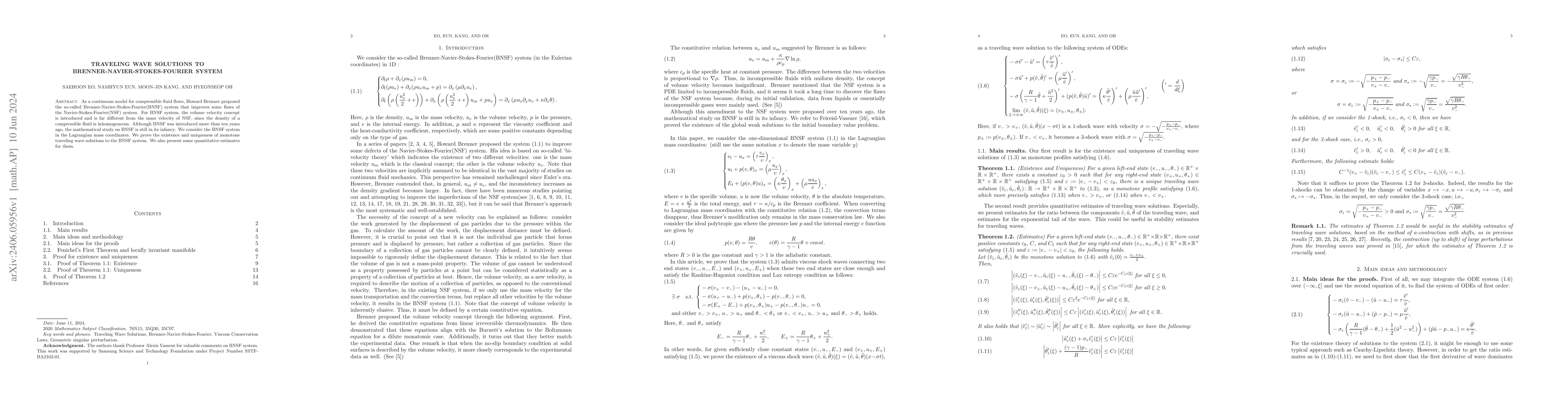 Thumbnail for Traveling Wave Solutions to Brenner-Navier-Stokes-Fourier system