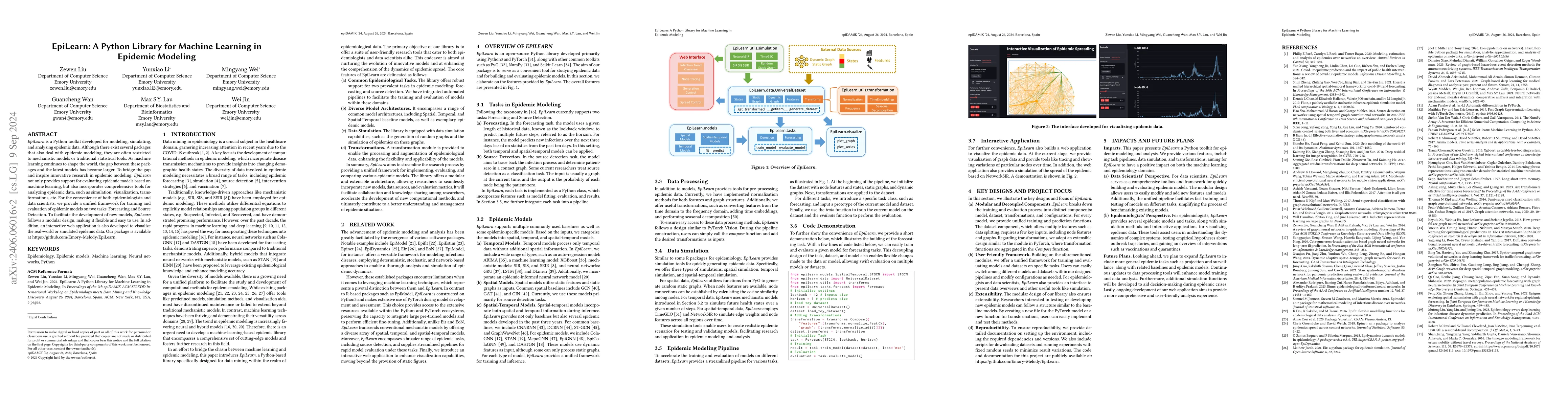 Thumbnail for EpiLearn: A Python Library for Machine Learning in Epidemic Modeling