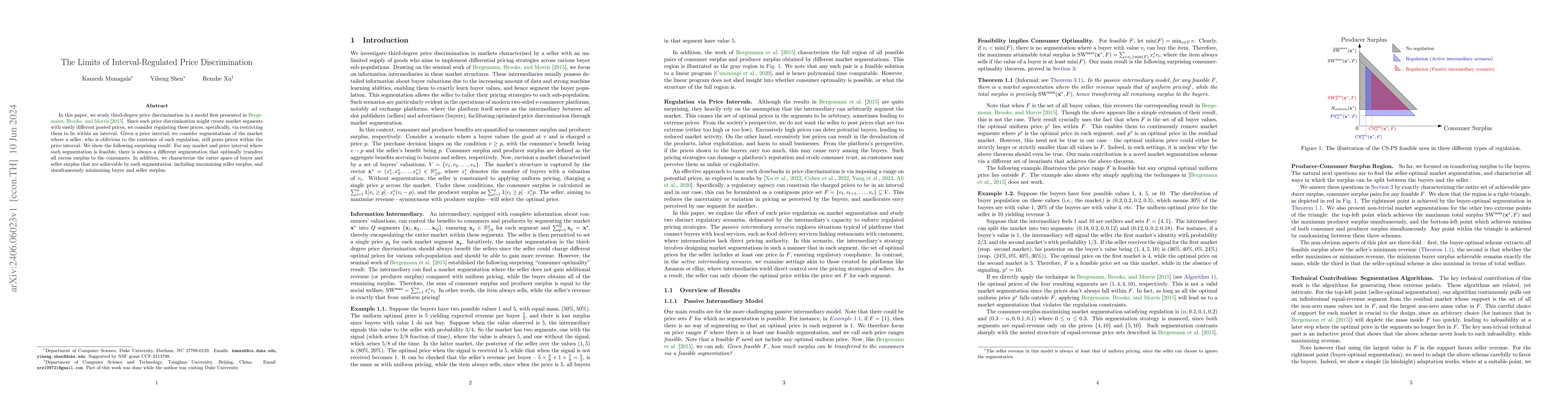 Thumbnail for The Limits of Interval-Regulated Price Discrimination