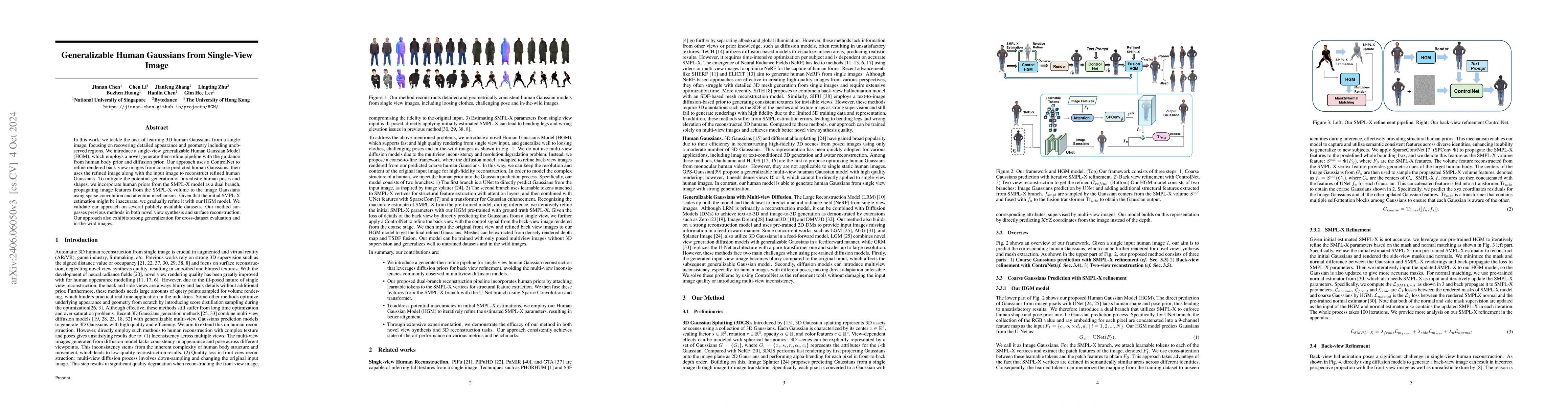 Thumbnail for Generalizable Human Gaussians from Single-View Image