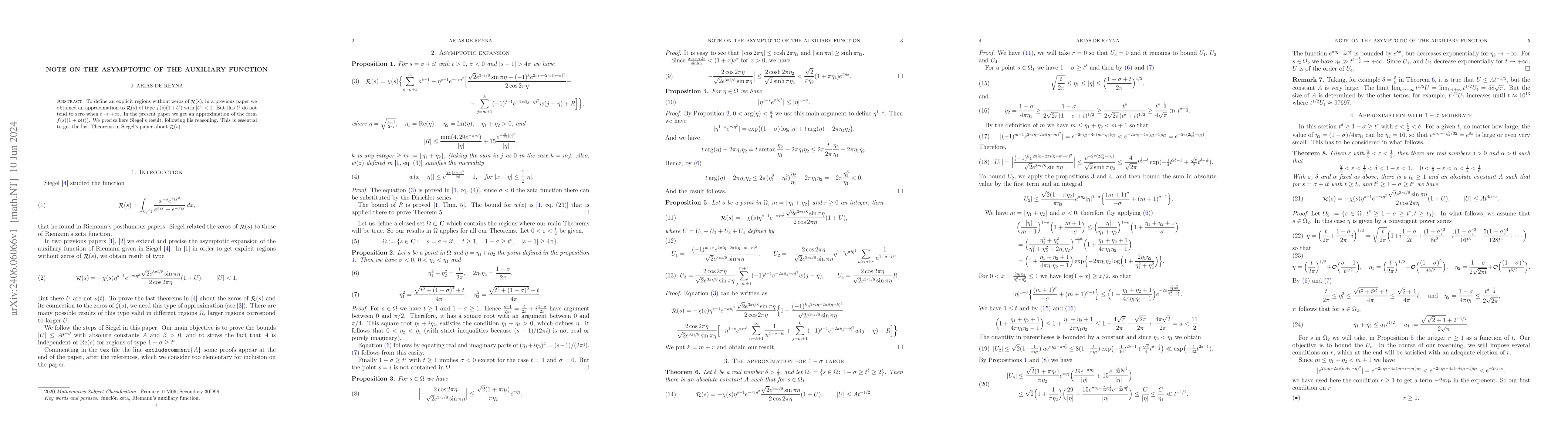 Thumbnail for Note on the asymptotic of the auxiliary function