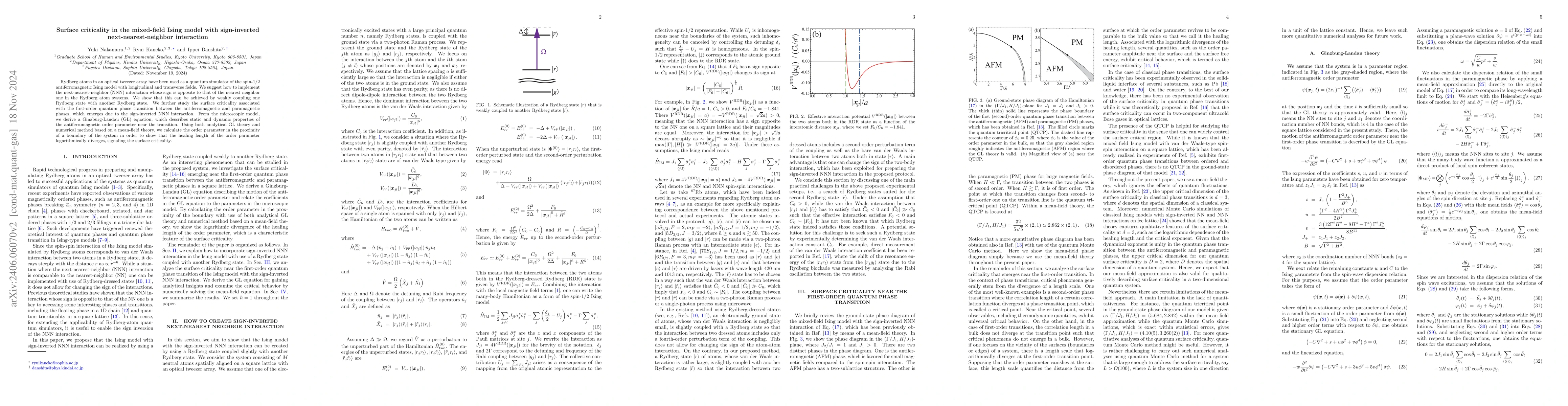 Thumbnail for Surface criticality in the mixed-field Ising model with sign-inverted
  next-nearest-neighbor interaction