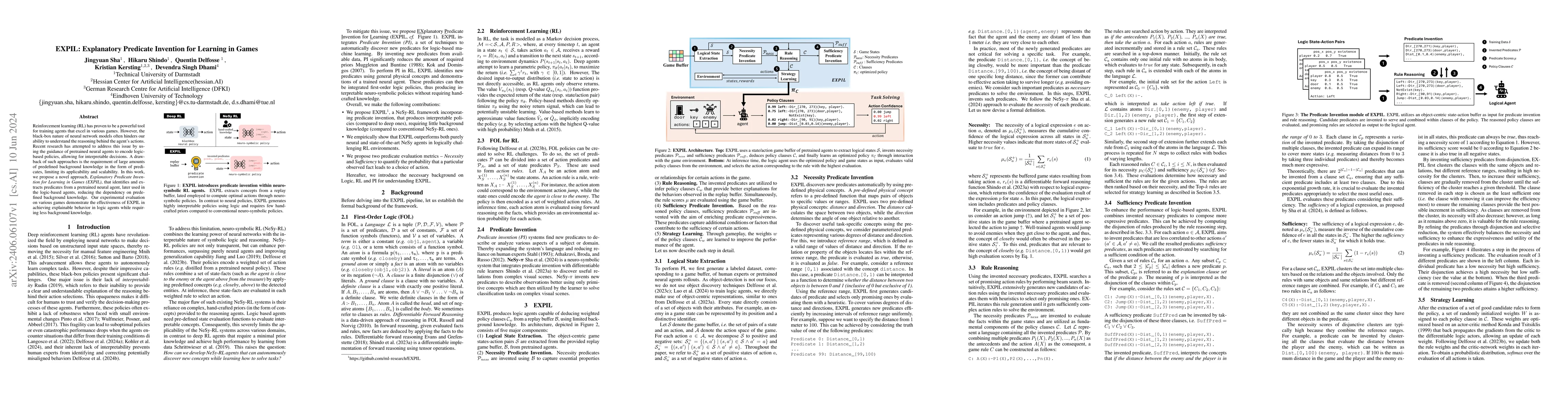 Thumbnail for EXPIL: Explanatory Predicate Invention for Learning in Games