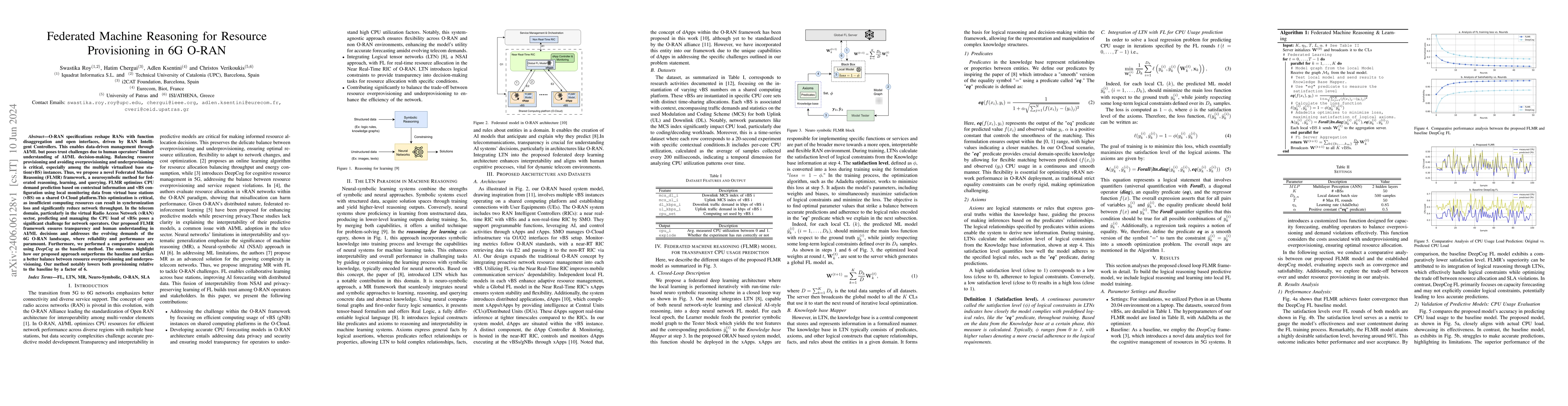 Thumbnail for Federated Machine Reasoning for Resource Provisioning in 6G O-RAN