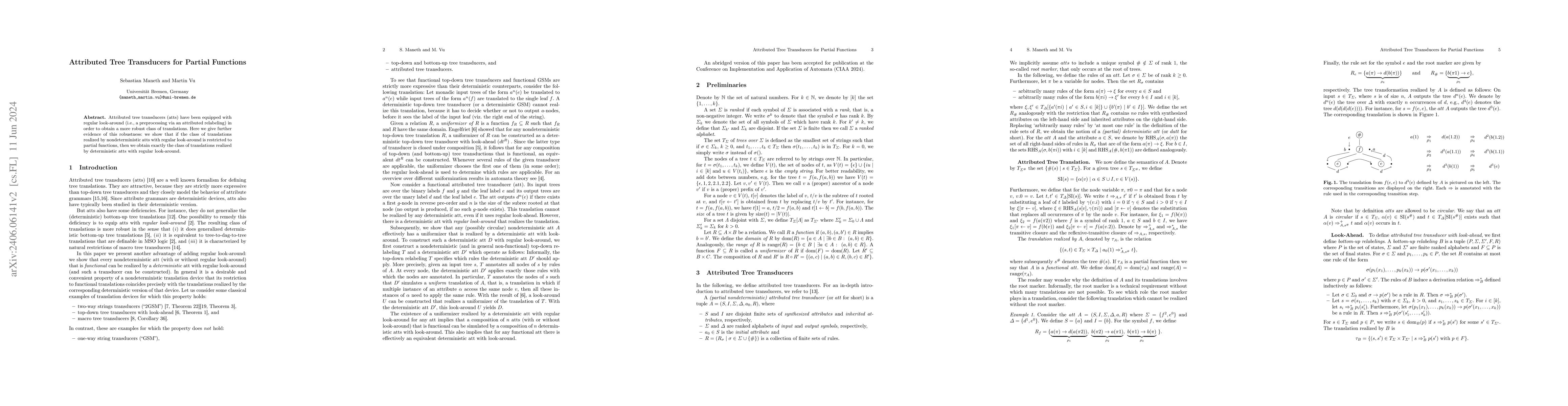 Thumbnail for Attributed Tree Transducers for Partial Functions