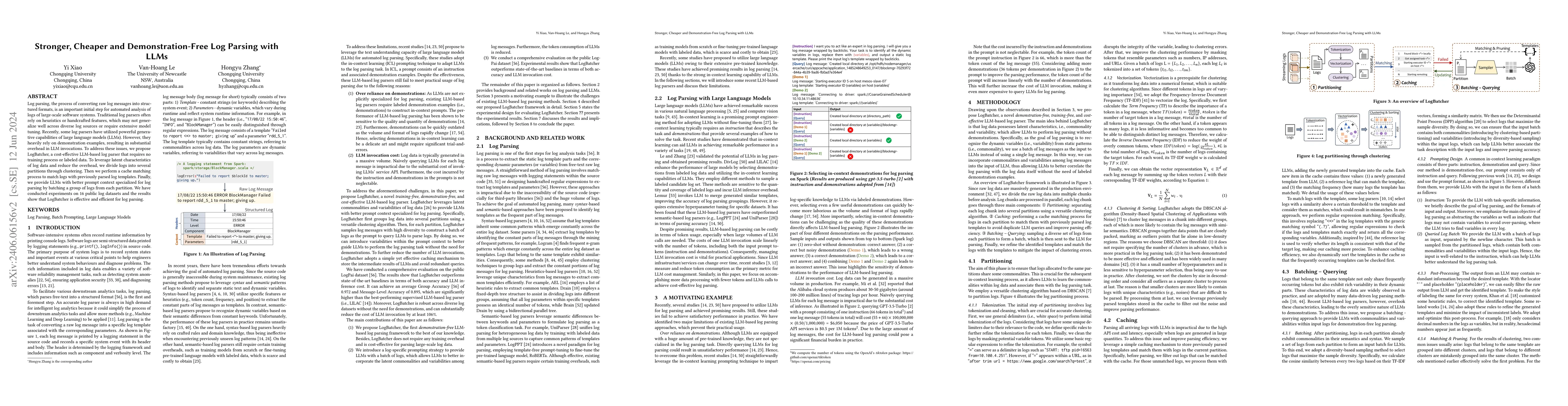 Thumbnail for Stronger, Cheaper and Demonstration-Free Log Parsing with LLMs