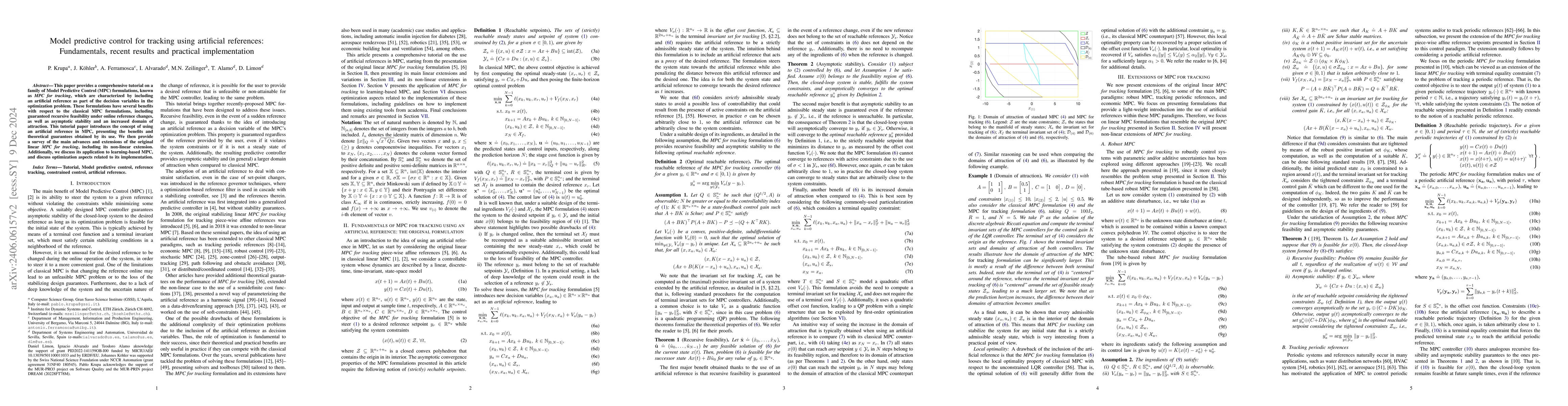 Thumbnail for Model predictive control for tracking using artificial references:
  Fundamentals, recent results and practical implementation