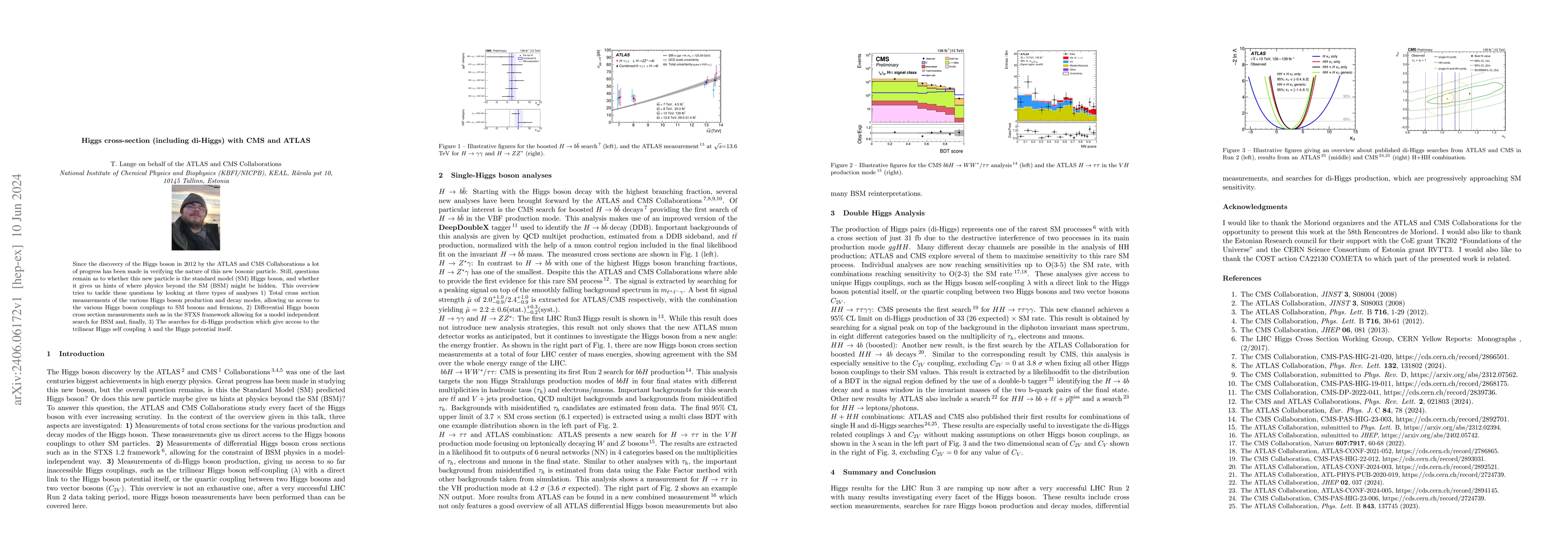 Thumbnail for Higgs cross-section ( including di-Higgs ) with CMS and ATLAS