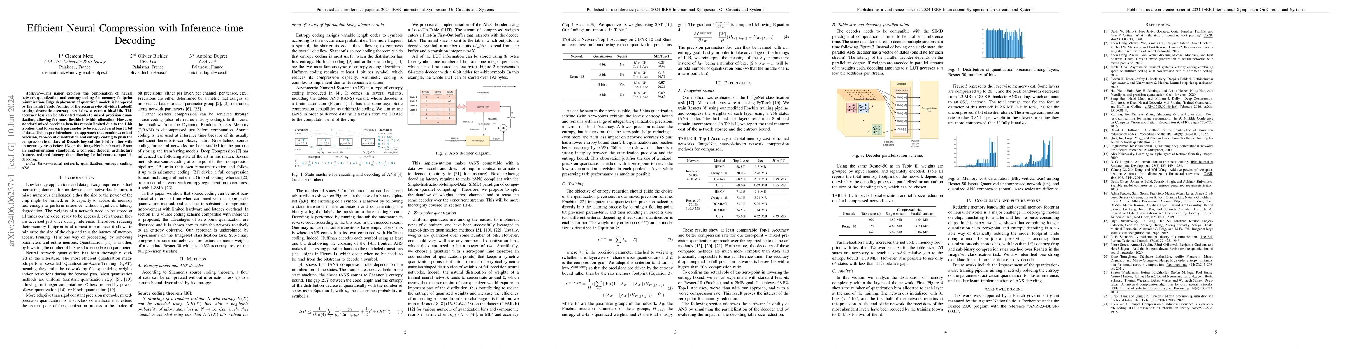 Thumbnail for Efficient Neural Compression with Inference-time Decoding