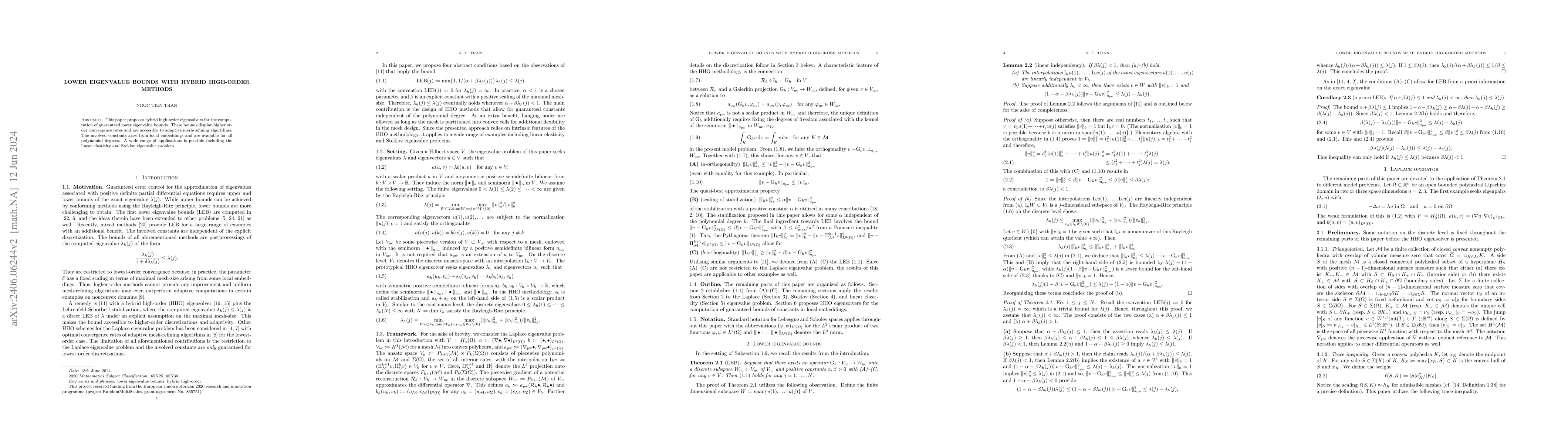 Thumbnail for Lower eigenvalue bounds with hybrid high-order methods